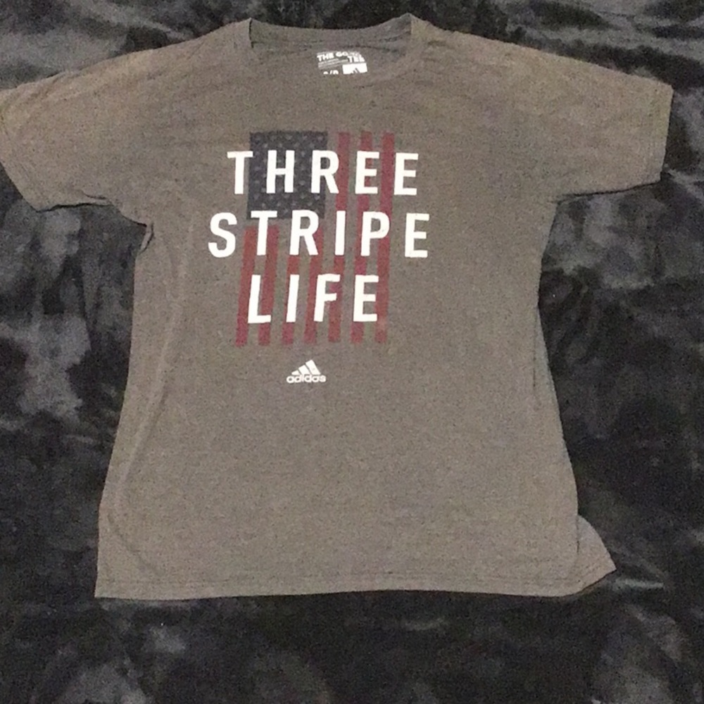 3/$10 Small grey adidas shirt